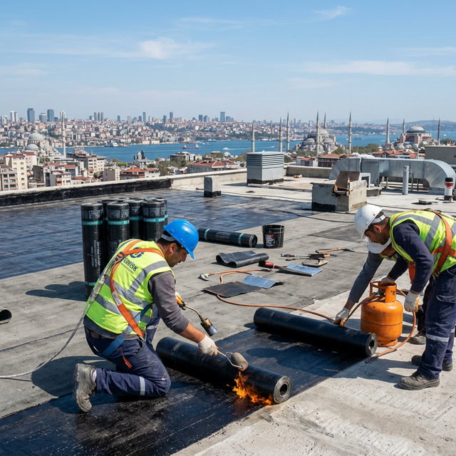İstanbul çatı izolasyon hizmetleri membran su yalıtımı uygulaması