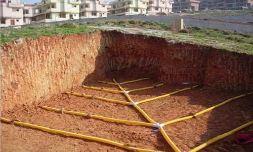 Drenaj sistemi uygulaması ve temel çevresi drenaj borusu yerleşimi